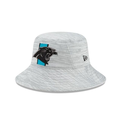 Carolina Panthers Gorra | New Era Official NFL Training Stretch Bucket Hat Mexico - Azules